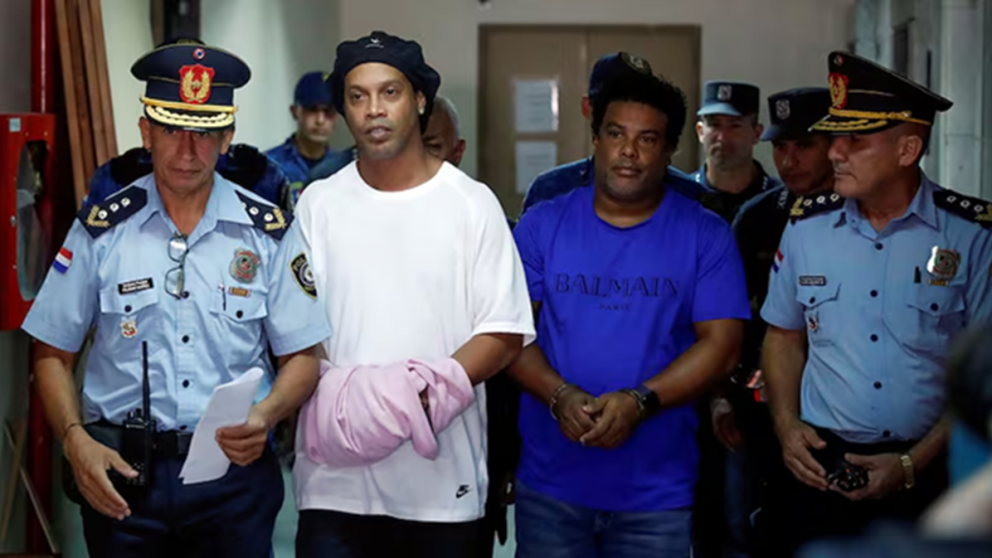 Ronaldinho estuvo 32 días preso en Paraguay.