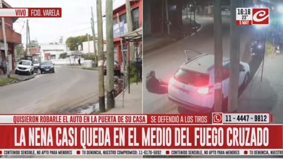 El hecho de inseguridad qued{o filmado por una c�mara.