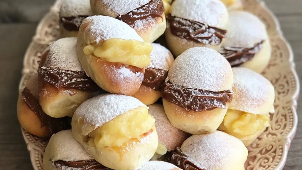 Estos bocaditos rellenos se destacan por su textura suave e interior cremoso.