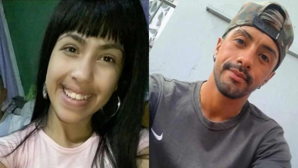 La víctima y el autor del femicidio.