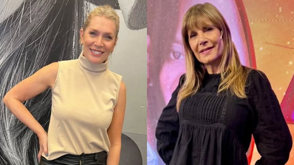 Melina Fleiderman y Liliana Caruso apuestan al pantal�n de cuero negro. (Foto: Instagram/ @cronicalook).
