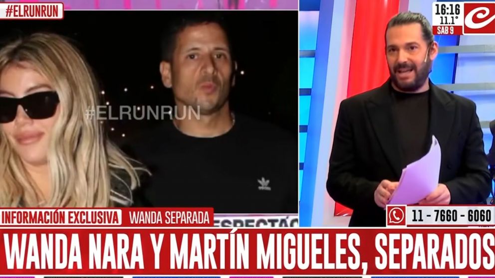 Wanda Nara se habr�a separado de Mart�n Migueles en medio del esc�ndalo judicial que apuntan contra el empresario.