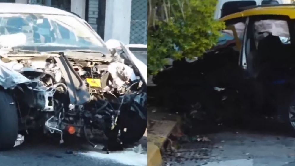 Los veh�culos involucrados en el accidente quedaron destruidos.