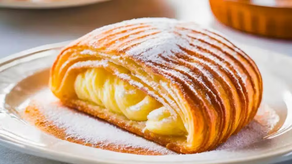 Receta de sfogliatella, la clásica factura italiana crocante y cremosa ideal para acompañar el mate
