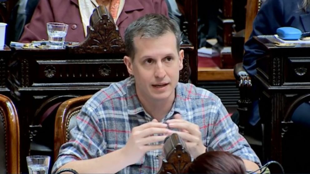 Juan Marino, diputado de Uni�n por la Patria.