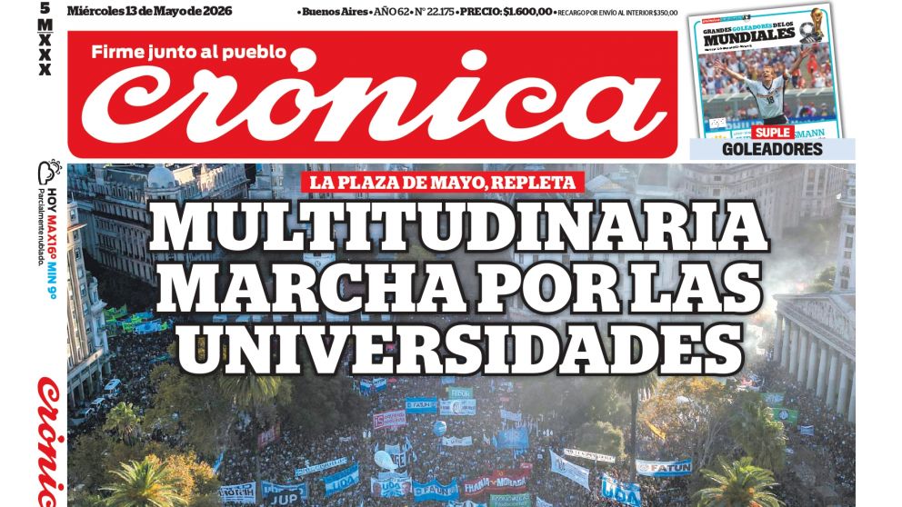 Las tapas del mi�rcoles 13 de mayo de 2026.