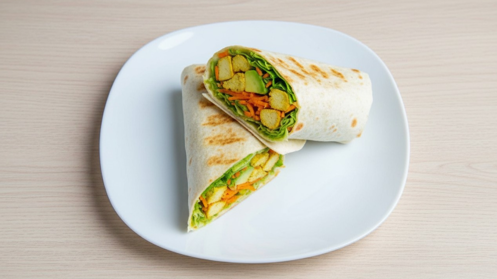 Receta de wraps de pollo y palta.