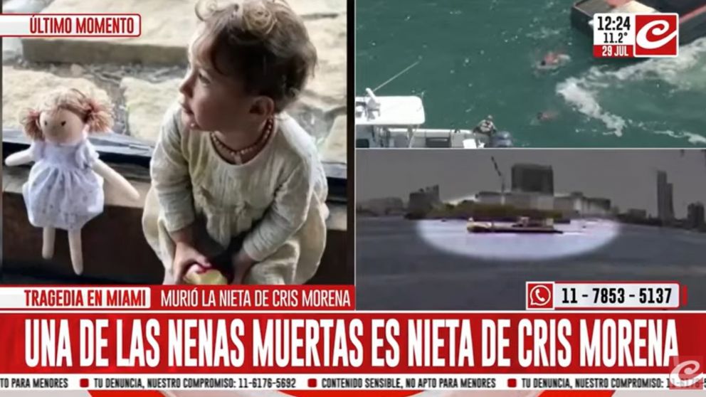 La nieta de Cris Morena falleció mientras estaba en un campamento de verano en Estados Unidos (Crónica HD).