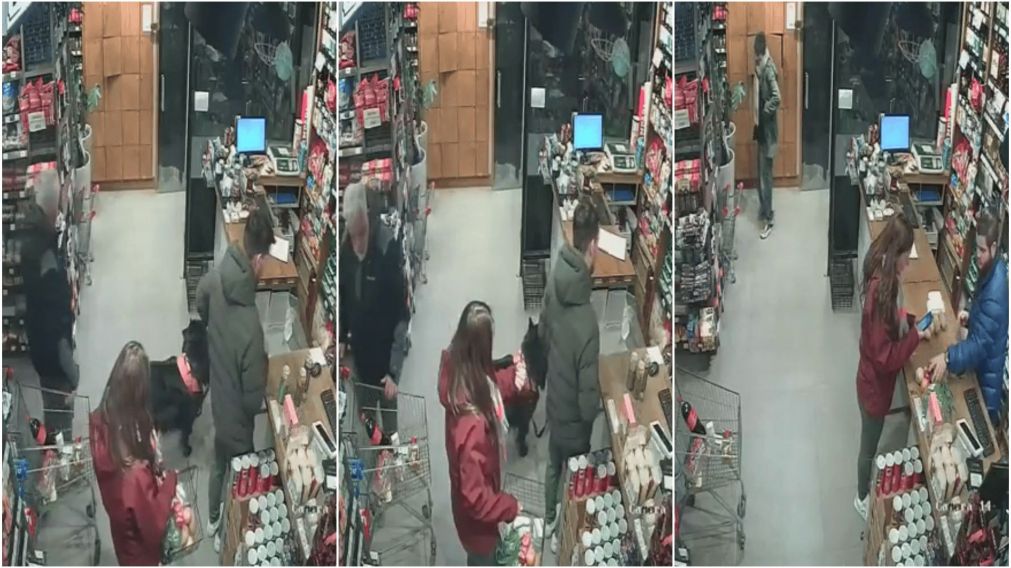 El robo quedó filmado por una cámara de seguridad.