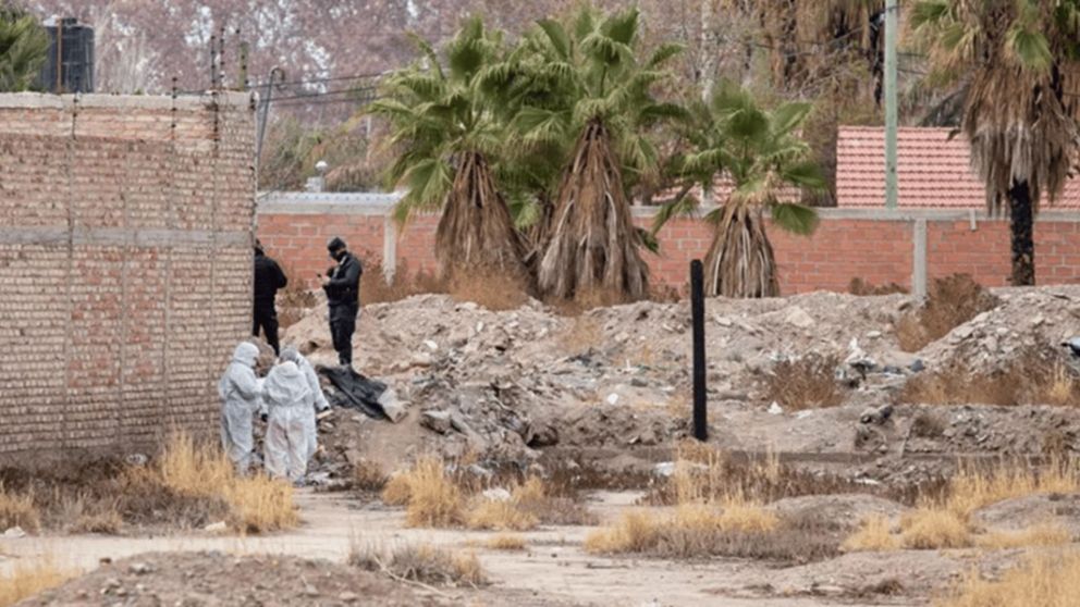 Así encontraron el cuerpo de una mujer en Las Heras.