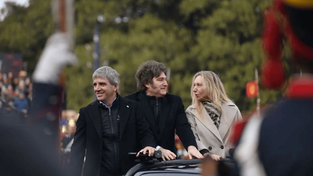 Javier Milei estuvo hoy en La Rural.
