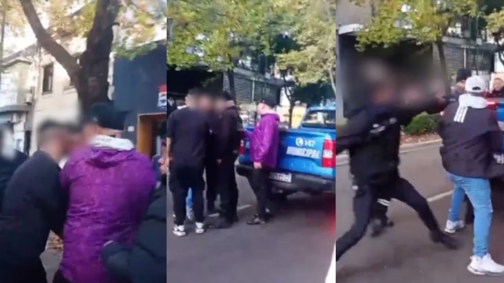 La discusión verbal derivó en un conflicto con golpes de puño. Dos efectivos resultaron heridos.