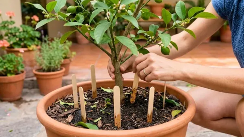 Convertí los palitos de helado en una solución práctica para el jardín.