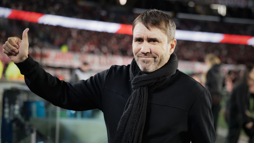 El "Chacho" se fue conforme con la actuaci�n de su River alternativo. 