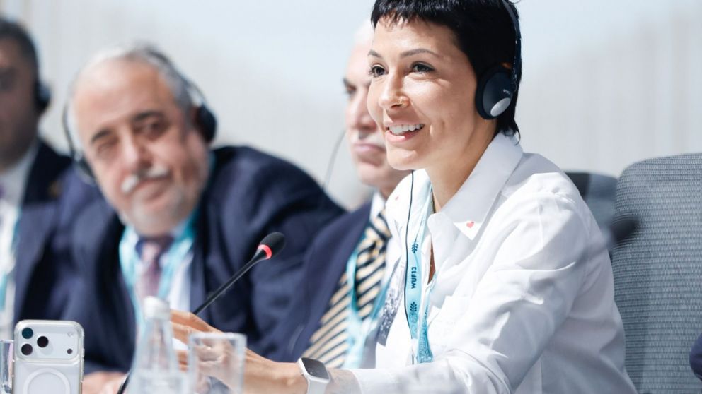Mayra Mendoza, en busca de financiamiento en la cumbre de la ONU para obras hídricas