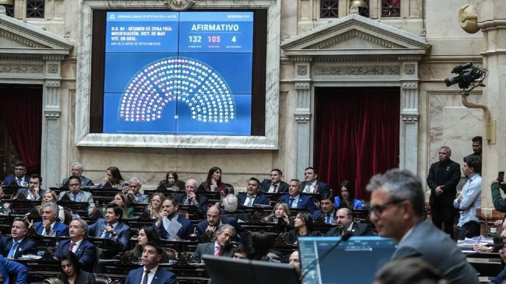 La media sanción obtuvo 132 votos afirmativos, 105 negativos y 4 abstenciones.