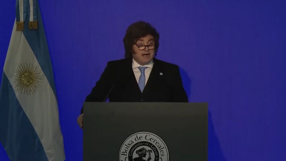 Javier Milei har� anuncios en  su discurso para el campo en la Bolsa de Cereales.