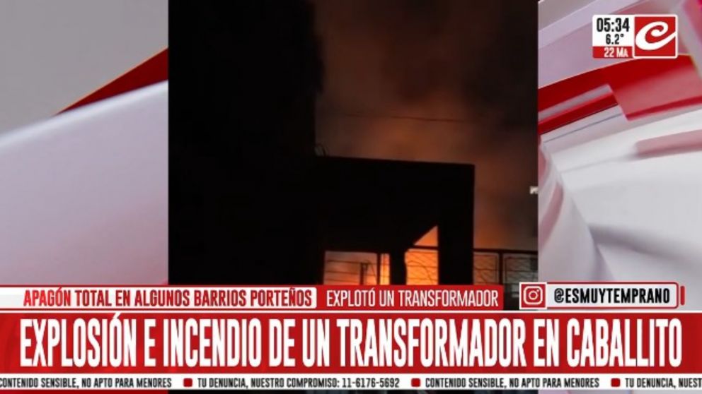 Más de 70 mil personas que se quedaron sin suministro eléctrico por el apagón (Captura de TV).