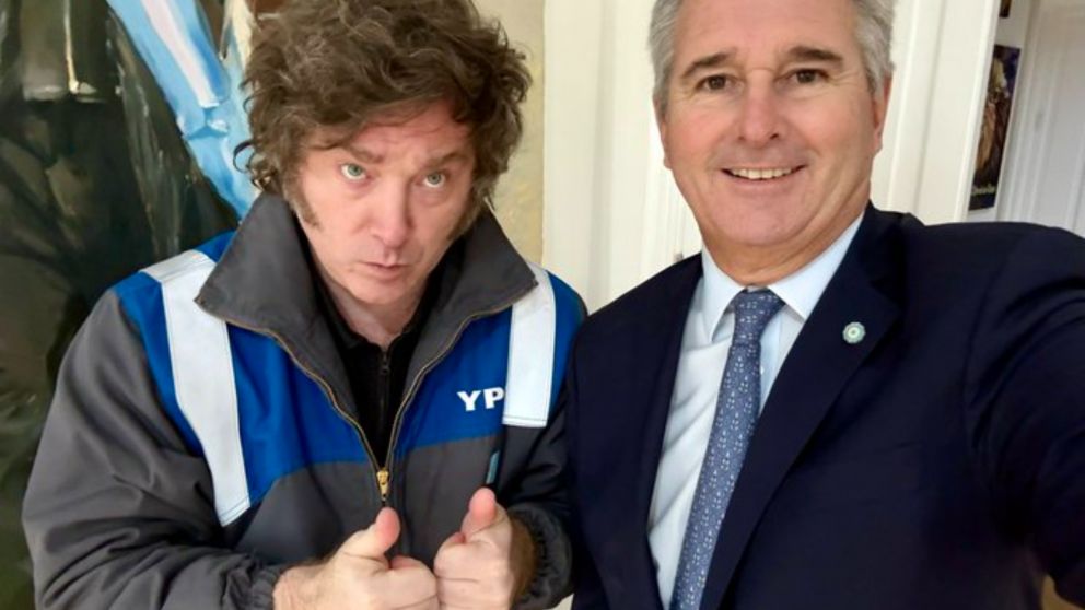 El presidente Javier Milei y el canciller Pablo Quirno.