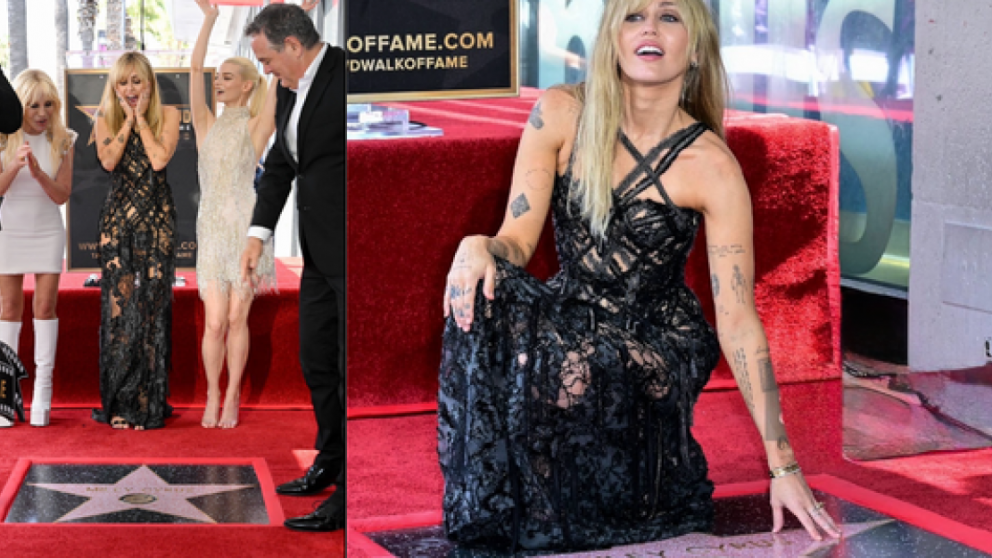 Miley Cyrus recibi� su estrella en el Paseo de la Fama de Hollywood: "Es un d�a que nunca olvidar�"