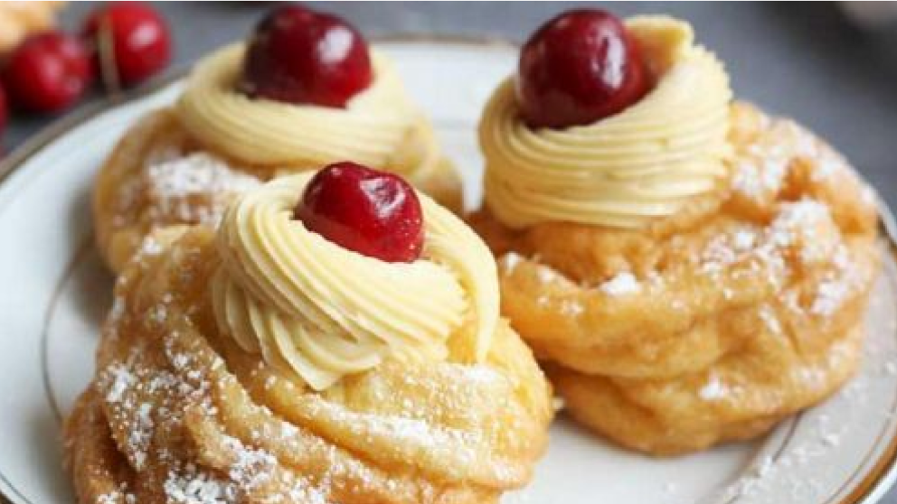 Receta de Zeppole di San Giuseppe: cómo preparar las clásicas facturas italianas con crema pastelera