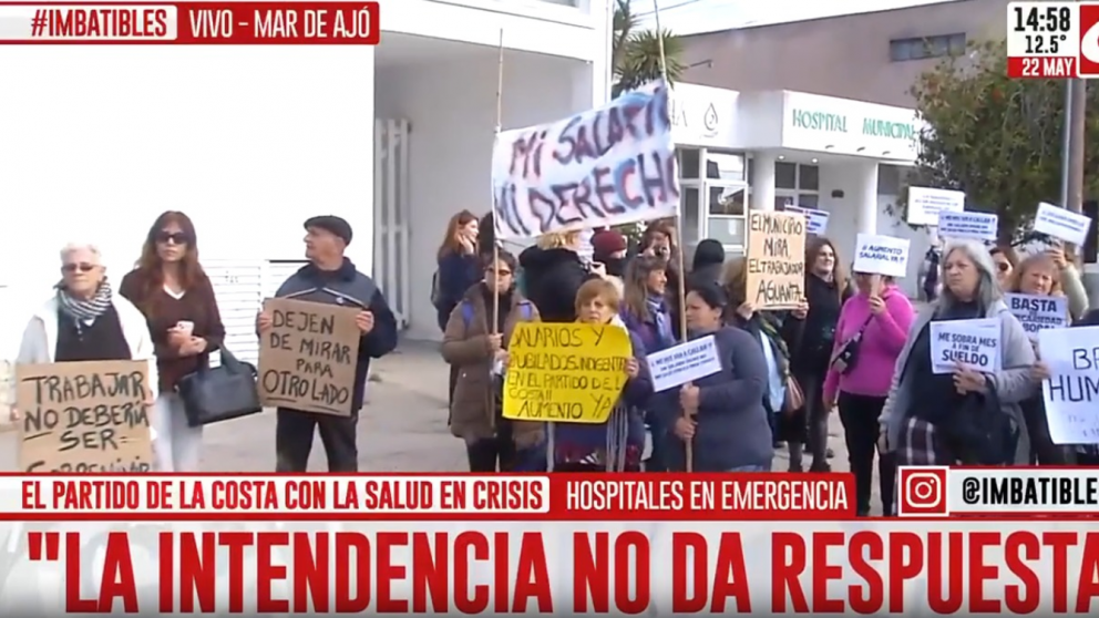 Crisis sanitaria en el Partido de la Costa: m�dicos cobran una miseria y el intendente no los atiende.
