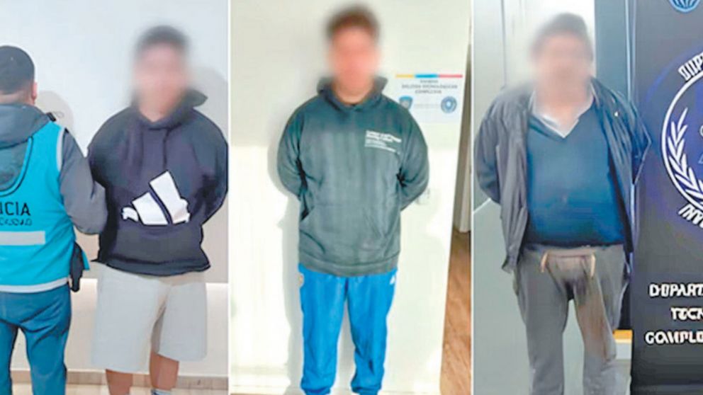 Los tres nuevos detenidos en el marco de una extensa investigación de la Policía y la Justicia.