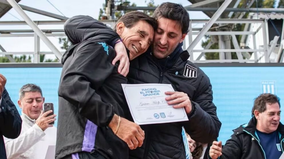 Gustavo Costas y Diego Milito