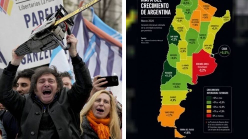 Una universidad aclaró que no diseñó el mapa de la Argentina que Milei compartió en X.