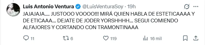 Luis Ventura recogió el guante y le respondió a Jorge Rial.
