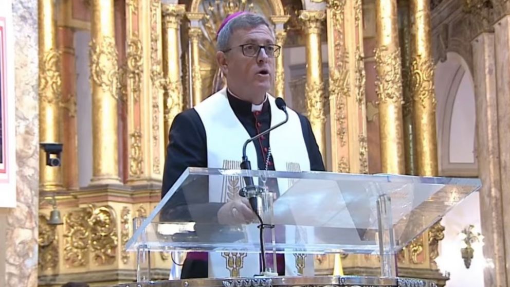 Jorge García Cuerva encabezó el Tedeum por el 25 de Mayo y dejó un fuerte mensaje sobre la situación social y política del país (Imagen: Noticias Argentinas).