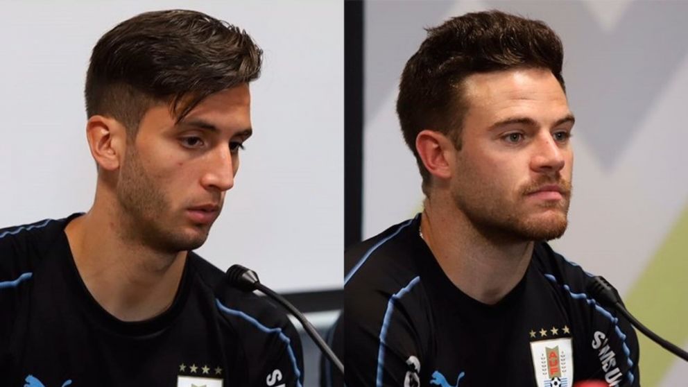 Rodrigo Bentancur y Nah�tan N�ndez, ex Boca, se hicieron muy amigos en la Selecci�n de Uruguay.