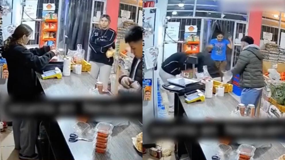 La pelea quedó filmada.