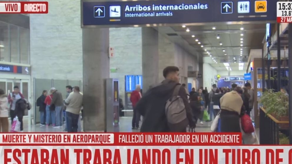 Tr�gico accidente en Aeroparque: un muerto y un herido en una sala t�cnica.