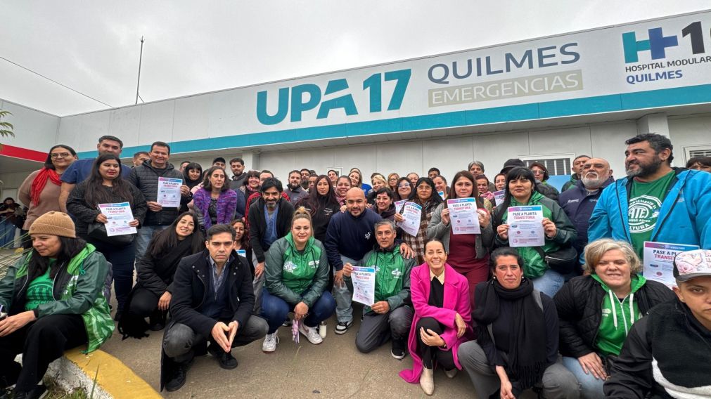 M�s de 70 becarios de salud pasaron a planta temporaria en la UPA 17 de Quilmes