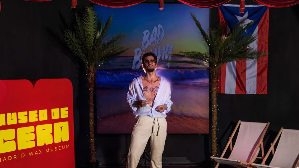 Bad Bunny ya tiene su figura de cera en Madrid y causa furor antes de sus shows en España