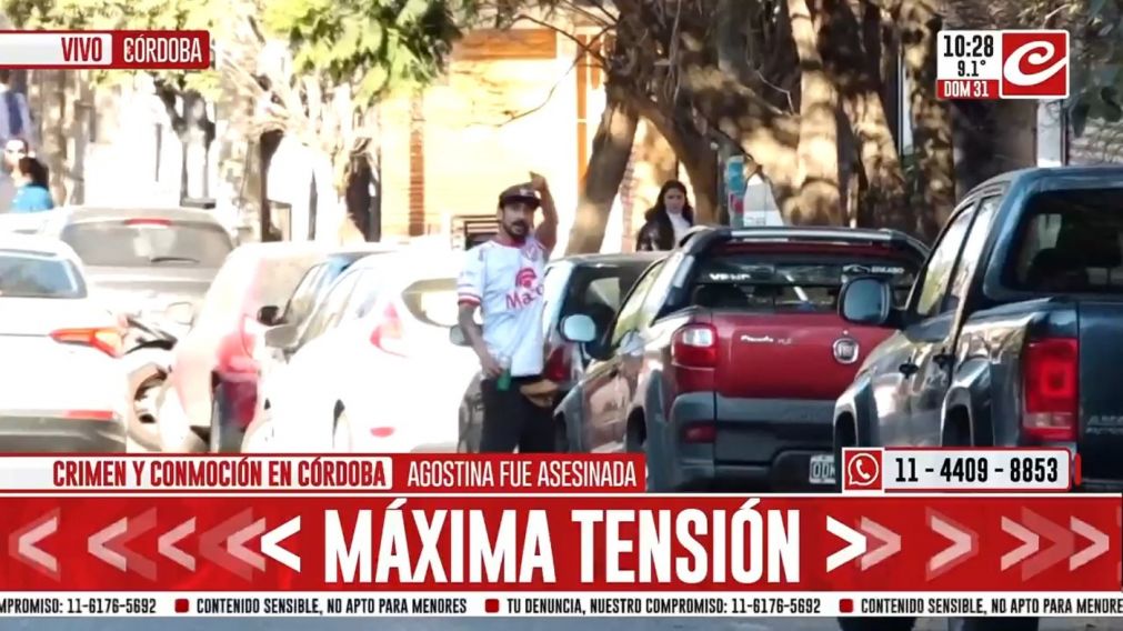 Amenazaron al equipo de Cr�nica que cubre la investigaci�n por el crimen de Agostina Vega.