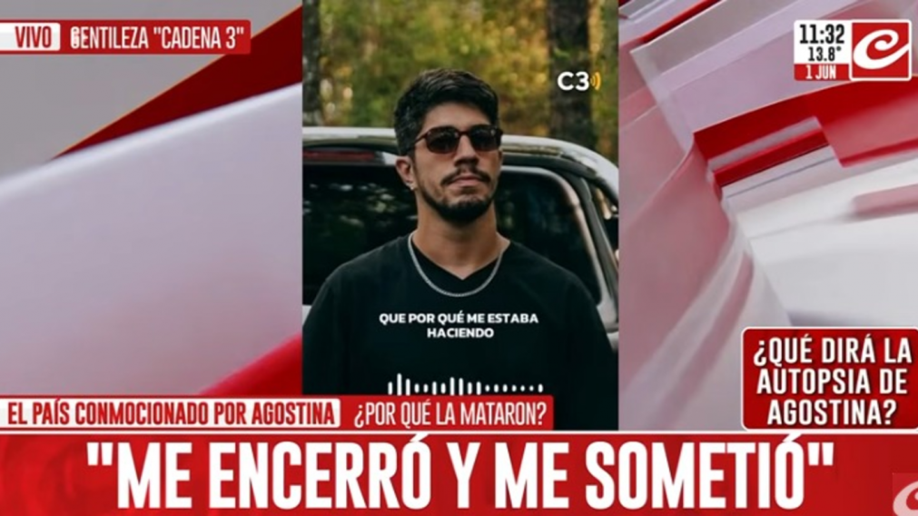 Claudio Barrelier, detenido por el crimen de Agostina Vega.
