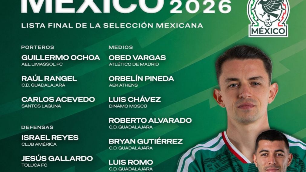 La n�mina de los 26 futbolistas elegidos por Javier Aguirre fue presentada con un peculiar video.