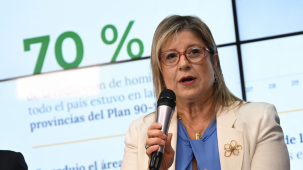 La ministra Alejandra Monteoliva evit� mencionar la palabra femicidio.