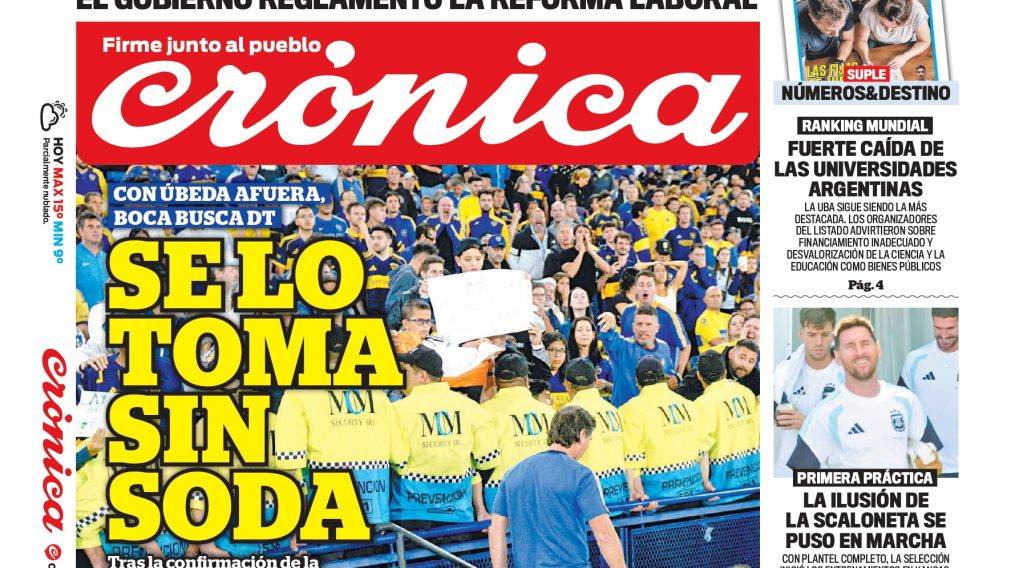 Las tapas del martes 2 de junio de 2026.
