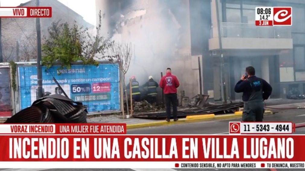 Se investigan las causas del voraz incendio en Lugano (Captura de TV).