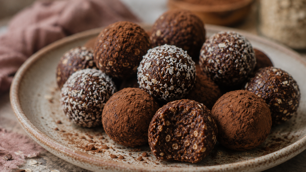 Receta fit en 10 minutos: c�mo hacer trufas proteicas de avena y canela para calmar la ansiedad