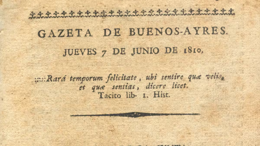 La Gazeta, el peri�dico con el que Mariano Moreno busc� construir una naci�n