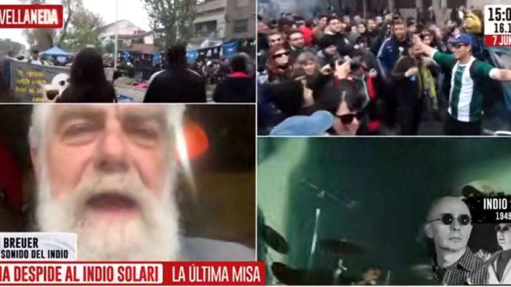Mario Breuer dialog� con Cr�nica para recordar al Indio Solari.