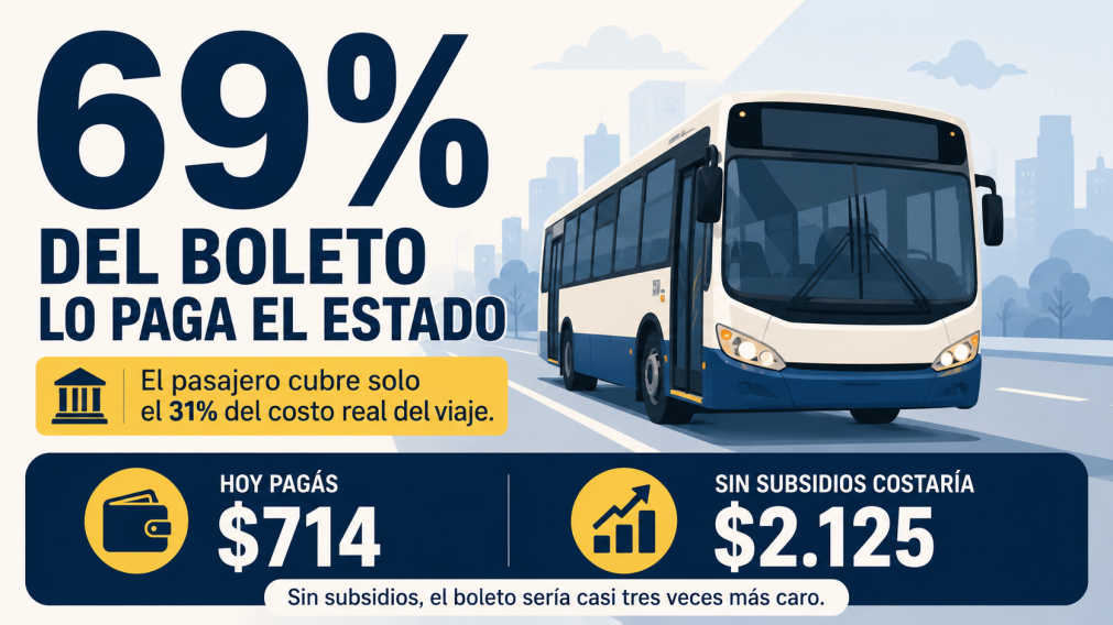 El Estado paga el 69% del boleto de colectivo en el AMBA: c�mo se compara con el resto de Am�rica Latina.