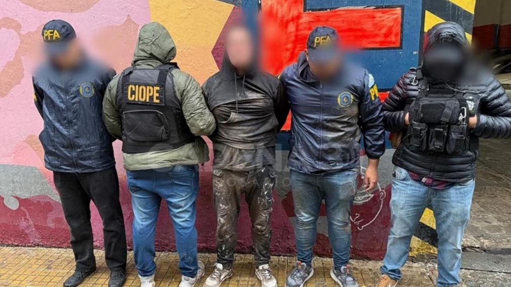Andrés "Plin" Acosta tras ser detenido.