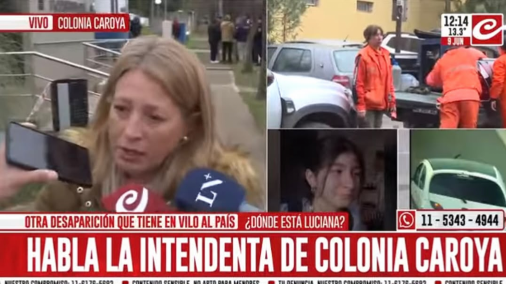 La intendenta de Colonia Caroya, Paola Nanini.