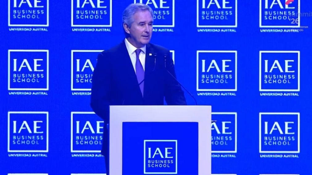 El canciller Pablo Quirno ante empresarios: "Tienen que dejar atrás la trinchera del proteccionismo".