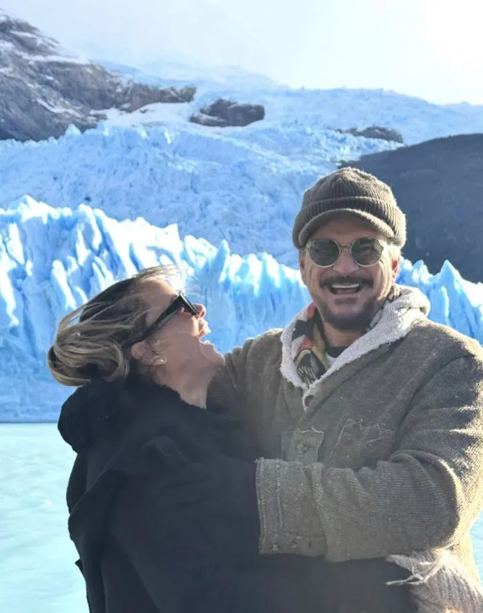 �El cantante comparti� im�genes de su paso por El Calafate junto a su familia�